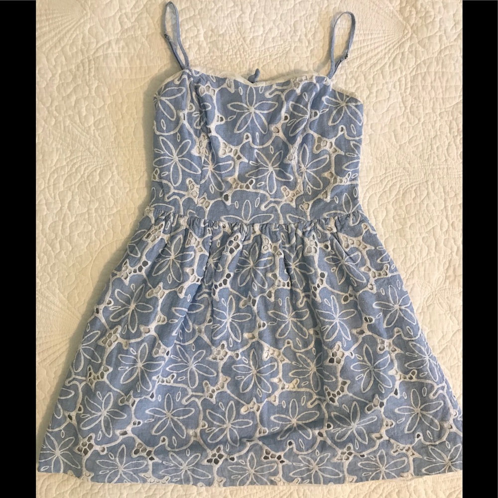 Lilly Pulitzer Bethany Tie Back Dress in Chambray